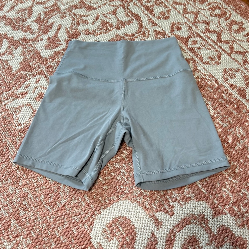 Women's Gray/Blue Bike Shorts